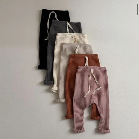 Mini Robe Ribbed Leggings - Dusty Pink - Picture 2 of 3